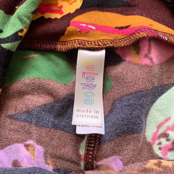 one size lularoe macaron leggings - Picture 3 of 3